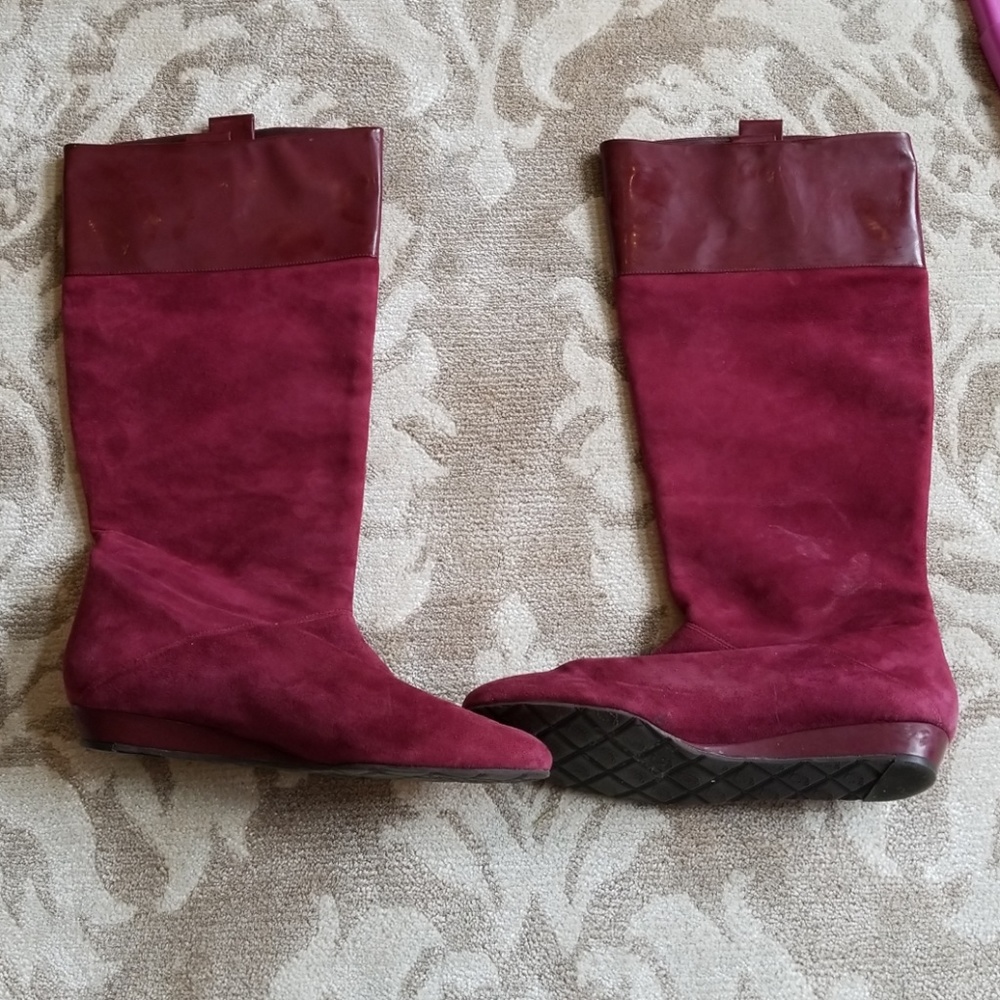 Delman suede boots size 7 1/2